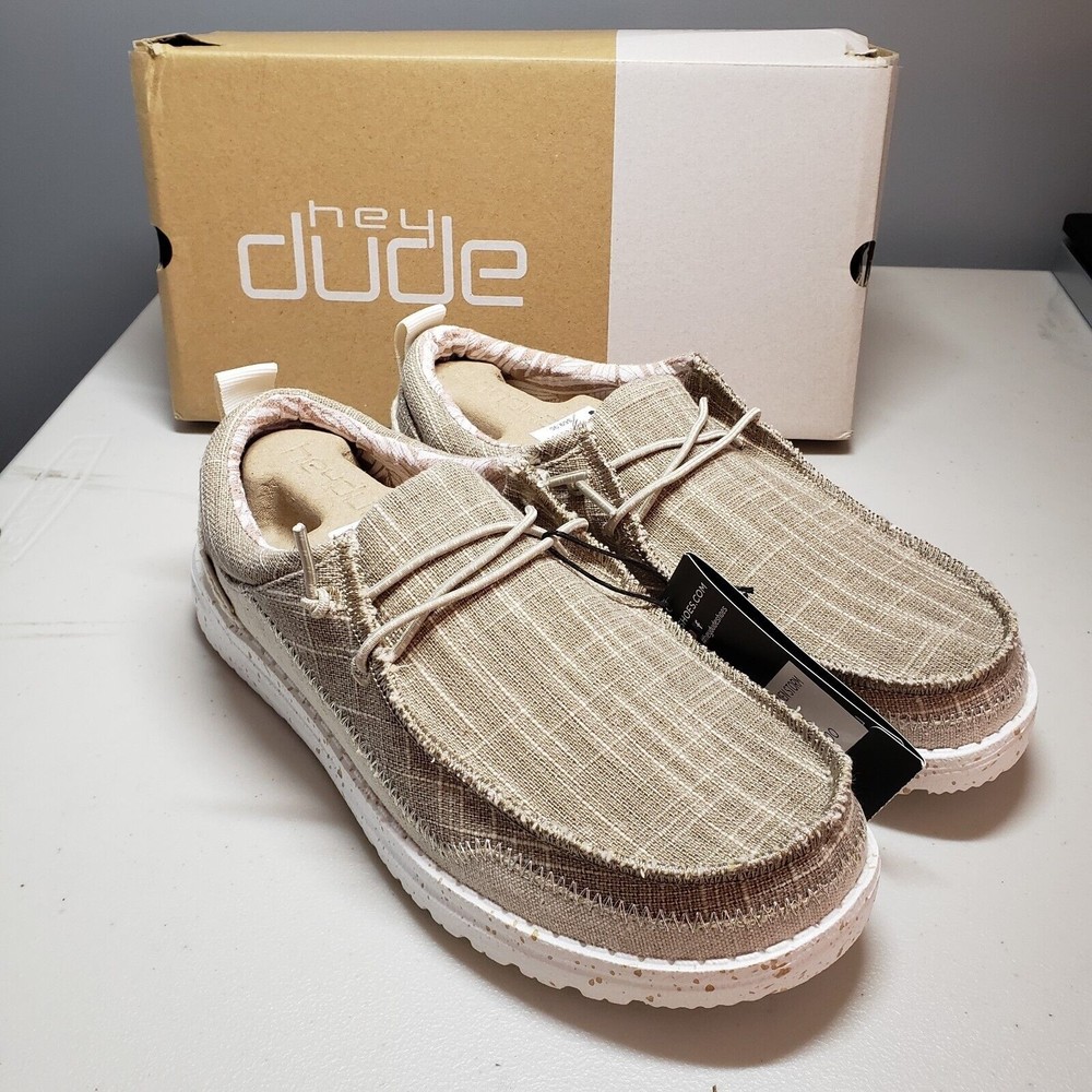 Hey Dude Wally Storm Beige Women's Size 7 - Picture 2 of 8